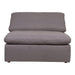 Moe's Home Collection Clay Slipper Chair Livesmart Fabric Light Gray YJ-1001-29