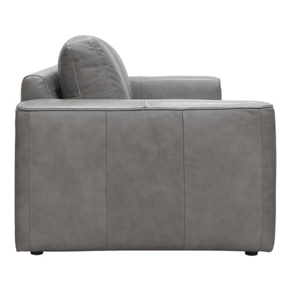 Moe's Home Collection Hansen Leather Sofa Concrete Gray - XQ-1009-15
