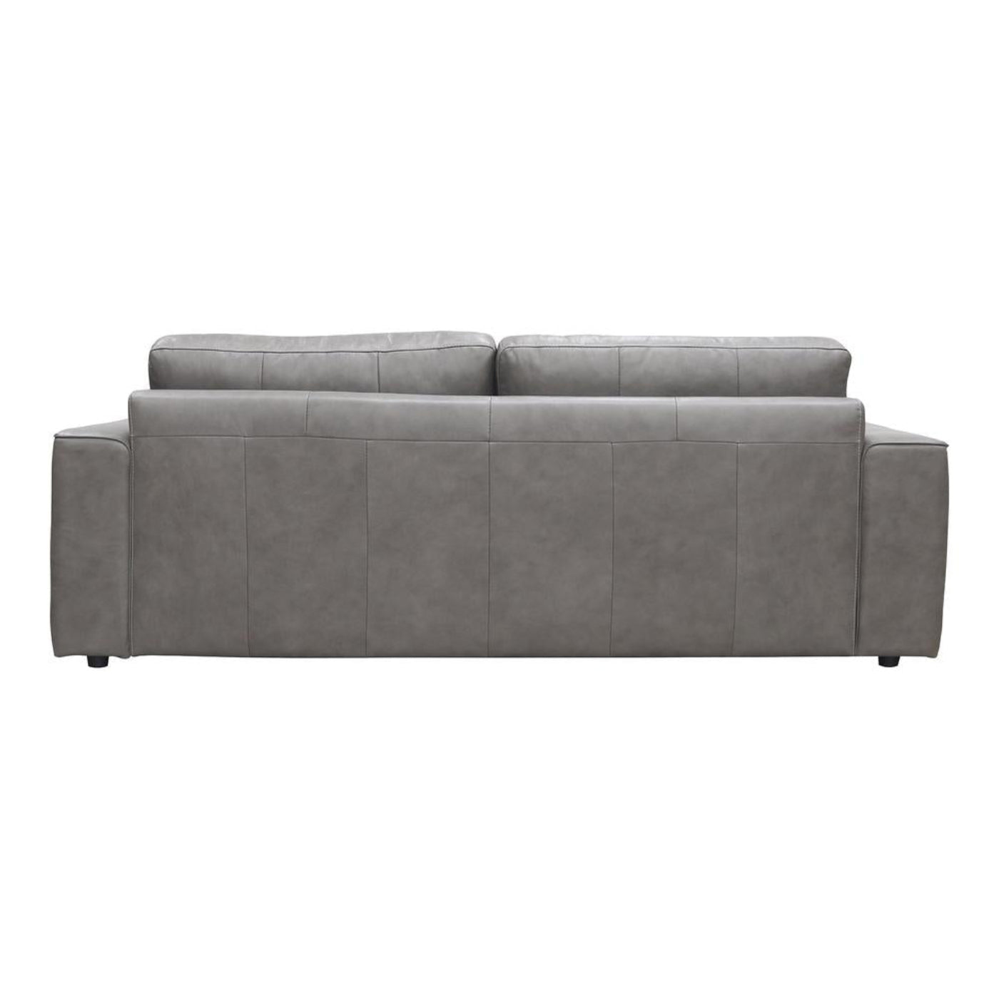 Moe's Home Collection Hansen Leather Sofa Concrete Gray - XQ-1009-15