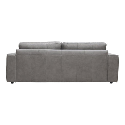 Moe's Home Collection Hansen Leather Sofa Concrete Gray - XQ-1009-15