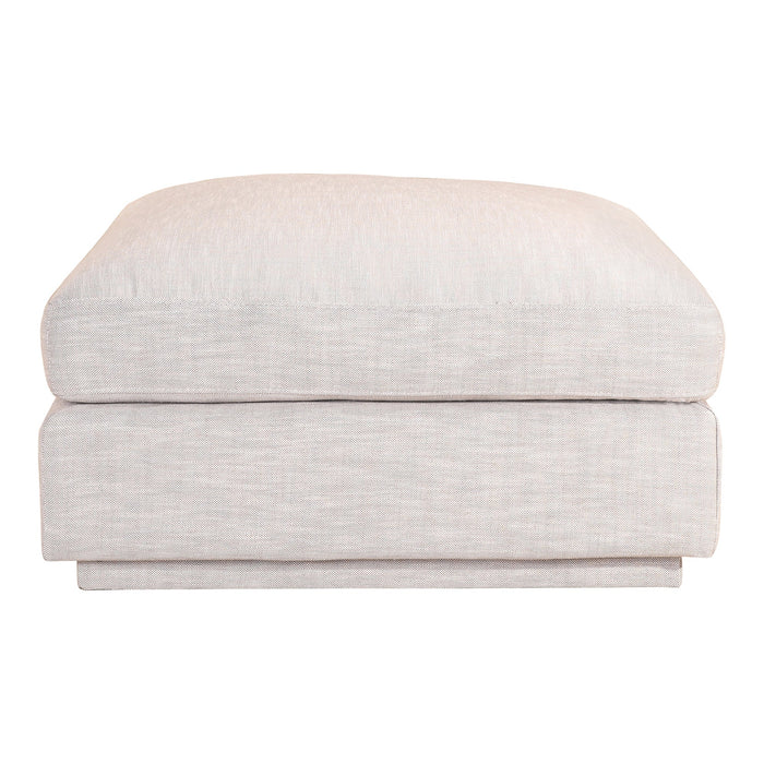 Moe's Home Collection Justin Living Ottoman in Taupe RN-1101-39