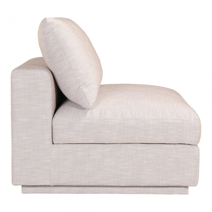 Moe's Home Collection Justin Slipper Chair in Taupe RN-1103-39