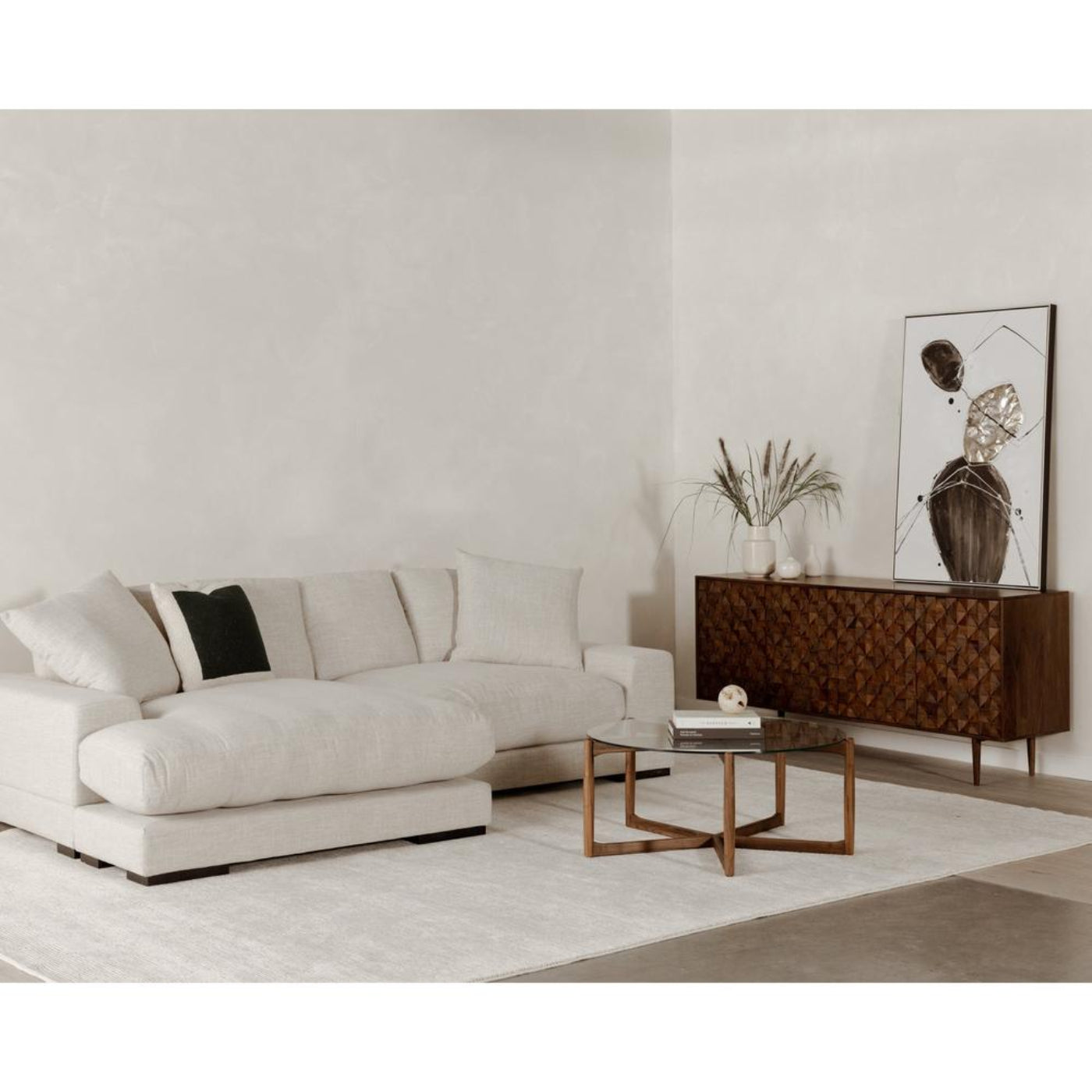 Moe's Home Collection Plunge Sectional Sahara - TN-1004-21