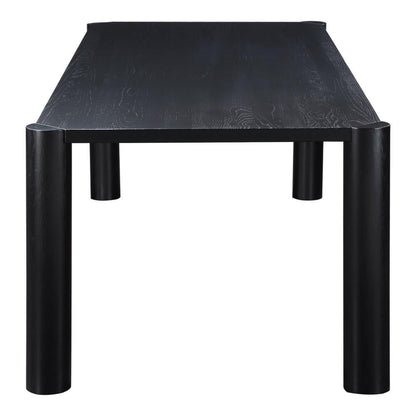 Moe's Home Collection Post Dining Table Large Oak Black - BC-1112-02