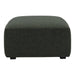 Moe's Home Collection Romy Ottoman Dark Green WB-1014-27