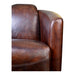 Moe's Home Collection Salzburg Club Chair Cappuccino Brown Leather PK-1000-20