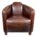 Moe's Home Collection Salzburg Club Chair Cappuccino Brown Leather PK-1000-20