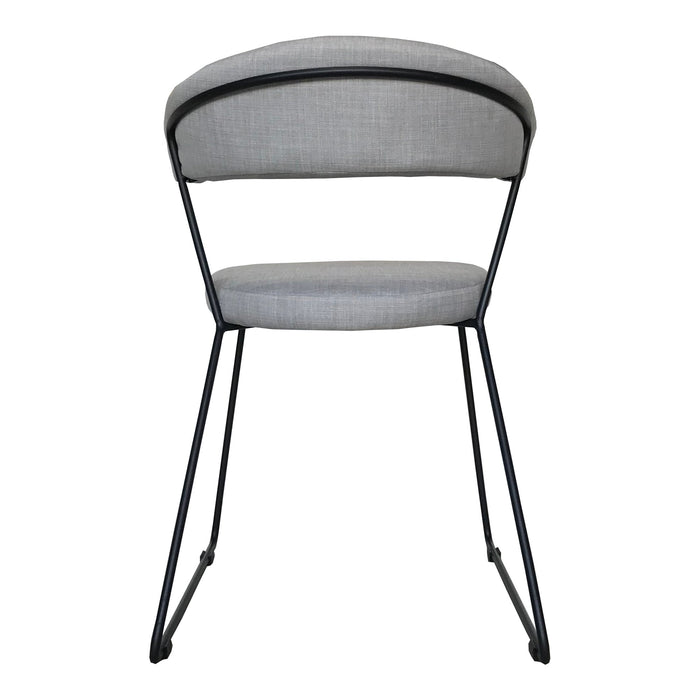 Moe's Home Collection Set of Two Adria Dining Chair Gray HK-1010-15