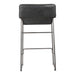 Moe's Home Collection Set of Two Starlet Counter Stool Onyx Black Leather PK-1106-02