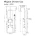 Pulse Showerspas Hammered Copper Orb Shower Panel - Mojave Showerspa 1016