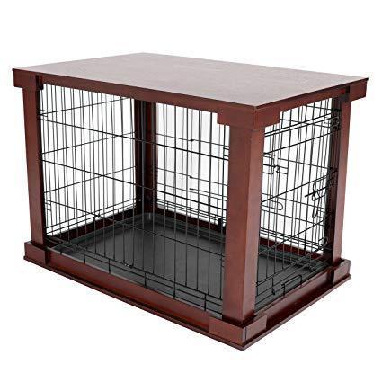 Merry Products & Garden Cage with Crate Cover, Mahogany - MPLC001