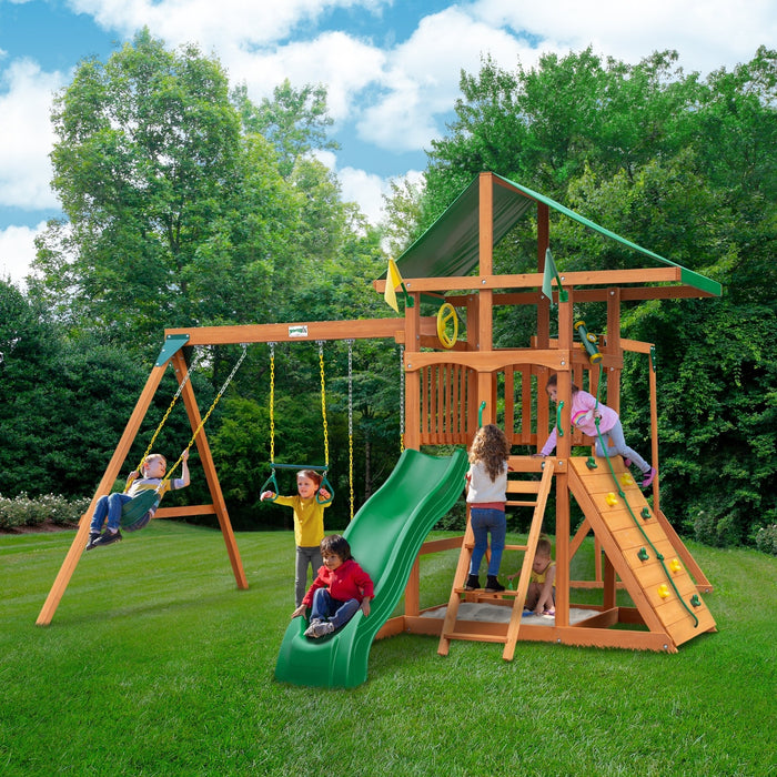 Gorilla Playsets Outing With Monkey Bars Swing Set - 01-1067