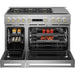 Monogram – 8.9 Cu. Ft. Freestanding Double Oven Gas Convection Range with 6 Burners – Stainless steel - gas54