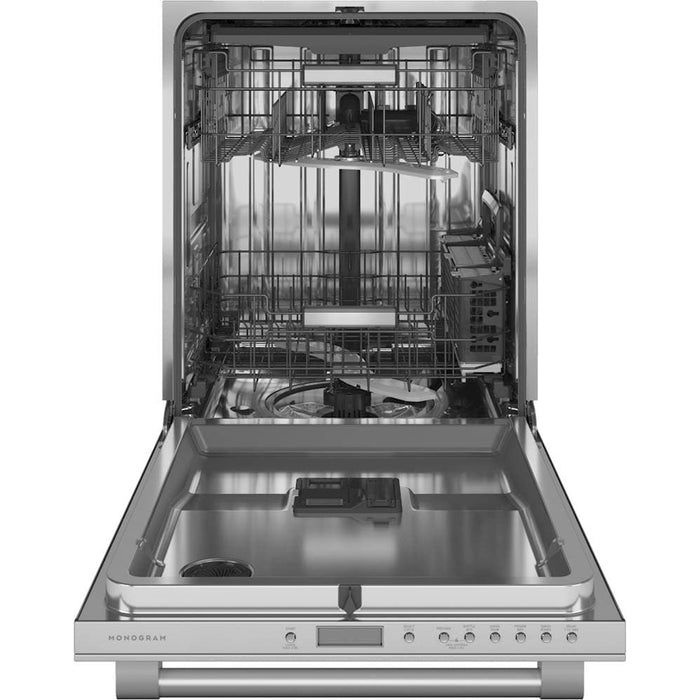 Monogram – Top Control Smart Built-In Stainless Steel Tub Dishwasher with 3rd Rack and 42 dBA – Stainless steel - dw89