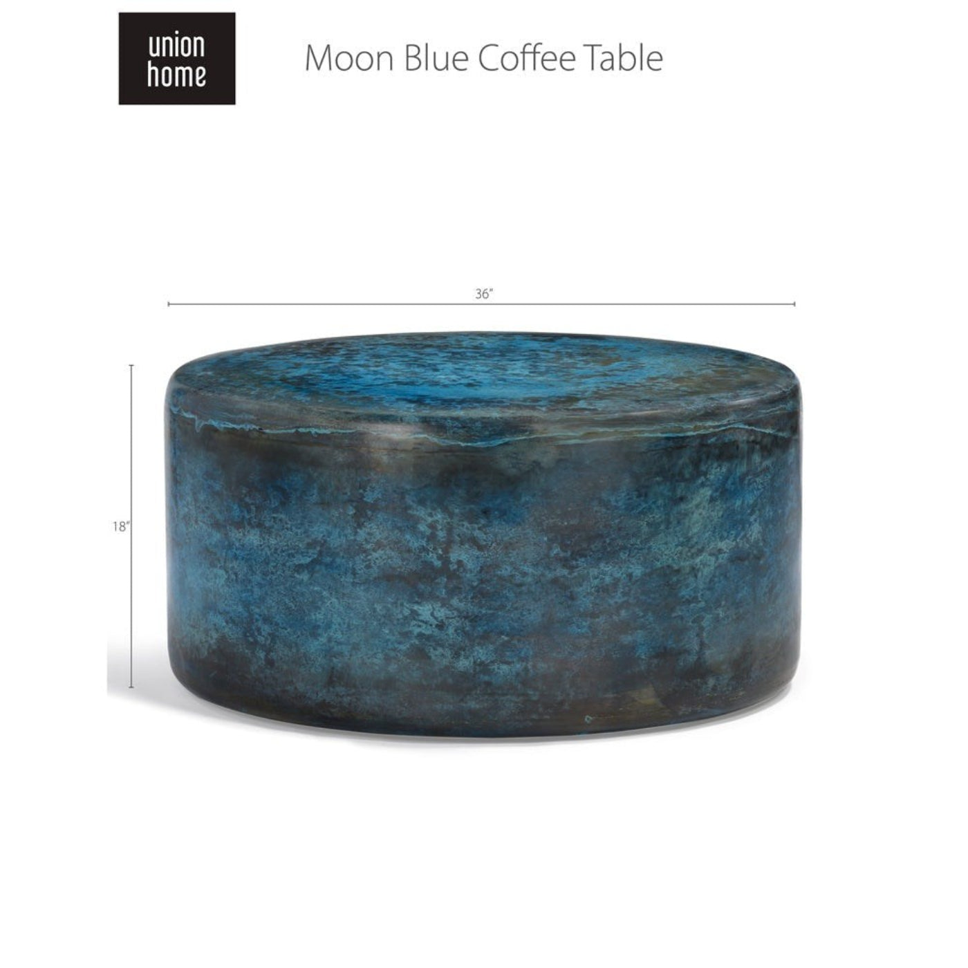 Union Home Moon Blue Coffee Table -  LVR00425