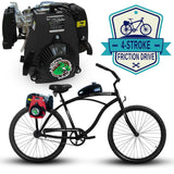Tracer 26" Men's Ace Beach Cruiser, 4 Stroke Friction Drive - FH-GASCAN2.5-BLK