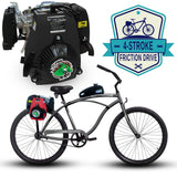 Tracer 26" Men's Ace Beach Cruiser, 4 Stroke Friction Drive - FH-GASCAN2.5-BLK