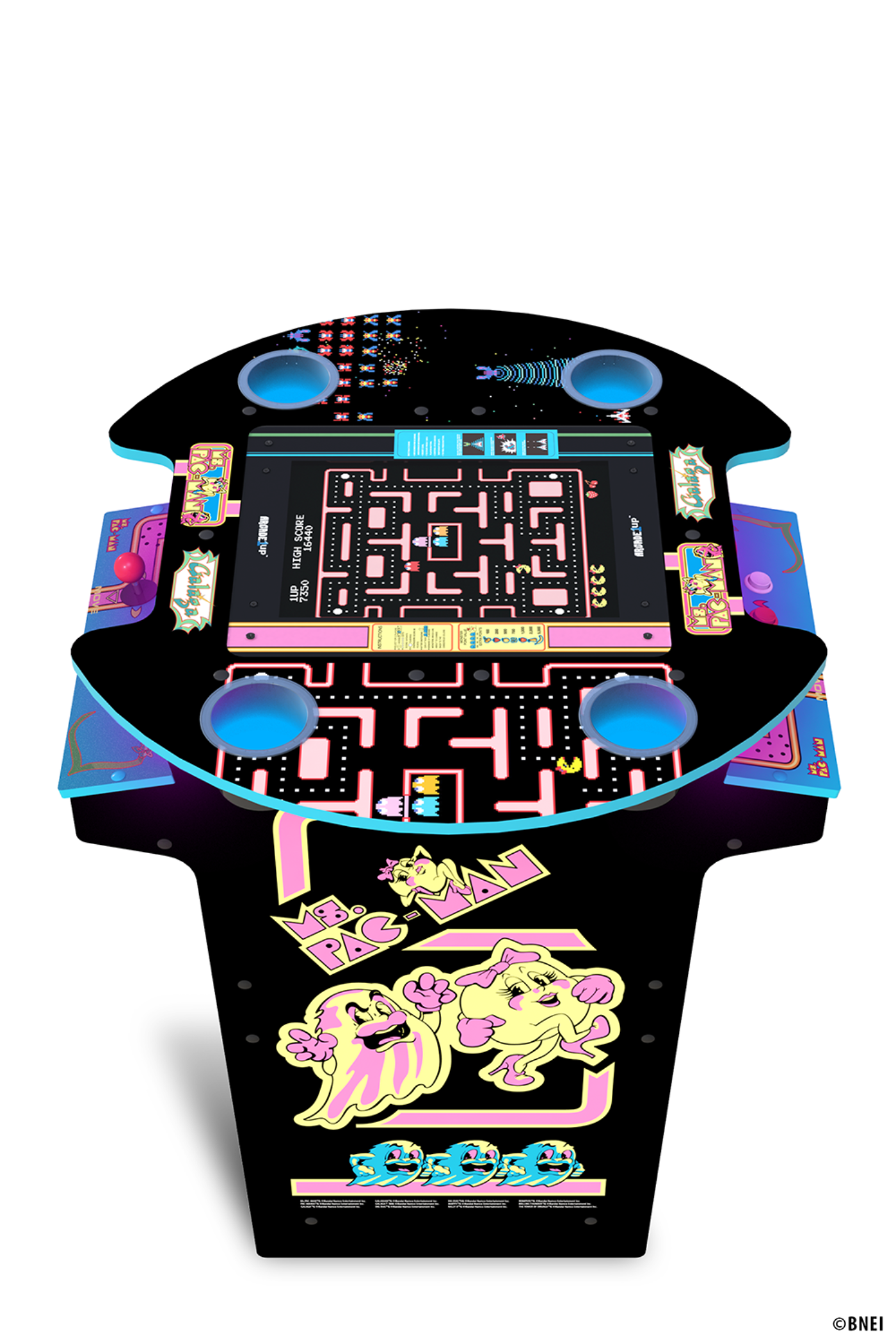 Arcade1Up Ms. PAC - MAN / GALAGA Pub Table Arcade Machine 12 Games in 1 - MSP-K-404300