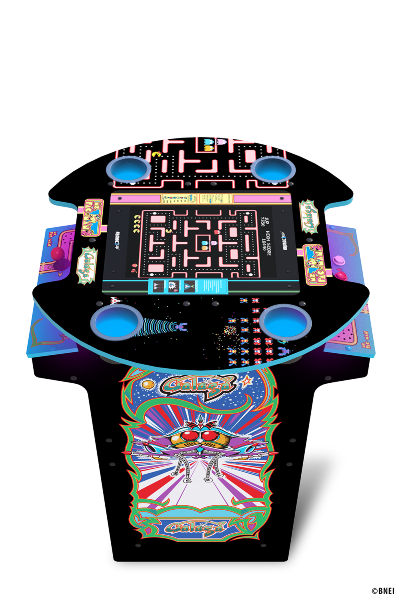 Arcade1Up Ms. PAC - MAN / GALAGA Pub Table Arcade Machine 12 Games in 1 - MSP-K-404300