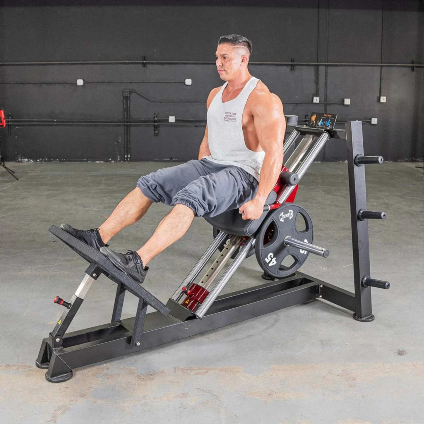 Muscle D Power Leverage V2 Hack Squat and Calf Raise  - PL-PV2-HS