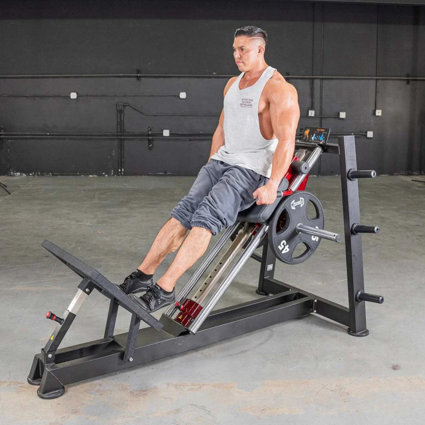 Muscle D Power Leverage V2 Hack Squat and Calf Raise  - PL-PV2-HS