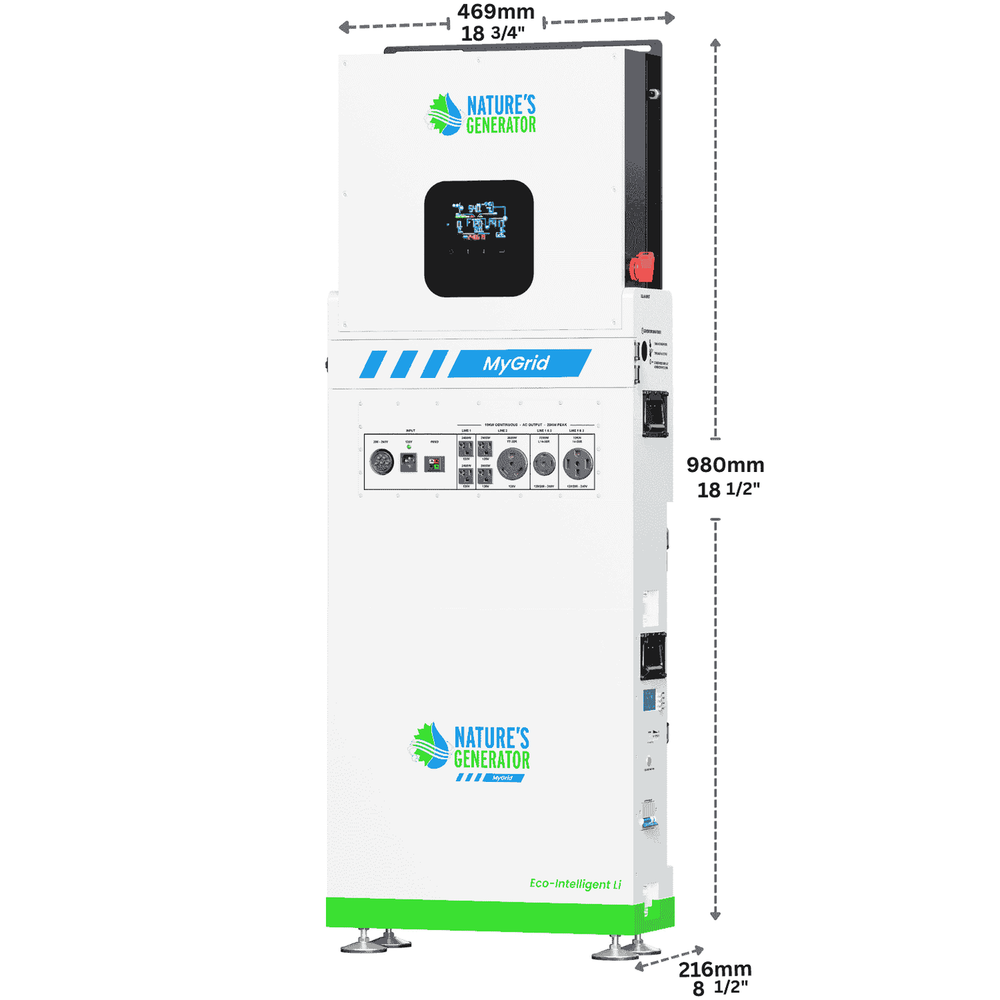 Nature's Generator  MyGrid 10K Solar Generator for Home - NGMGTNAUA