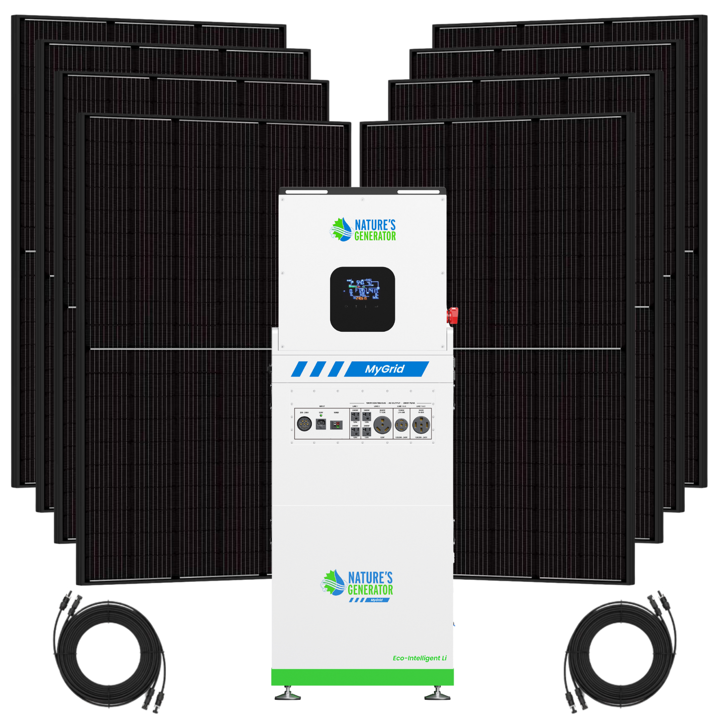Nature's Generator  MyGrid 10K Solar Generator for Home - NGMGTNAUA