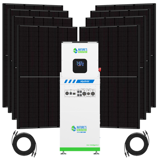 Nature's Generator  MyGrid 10K Solar Generator for Home - NGMGTNAUA
