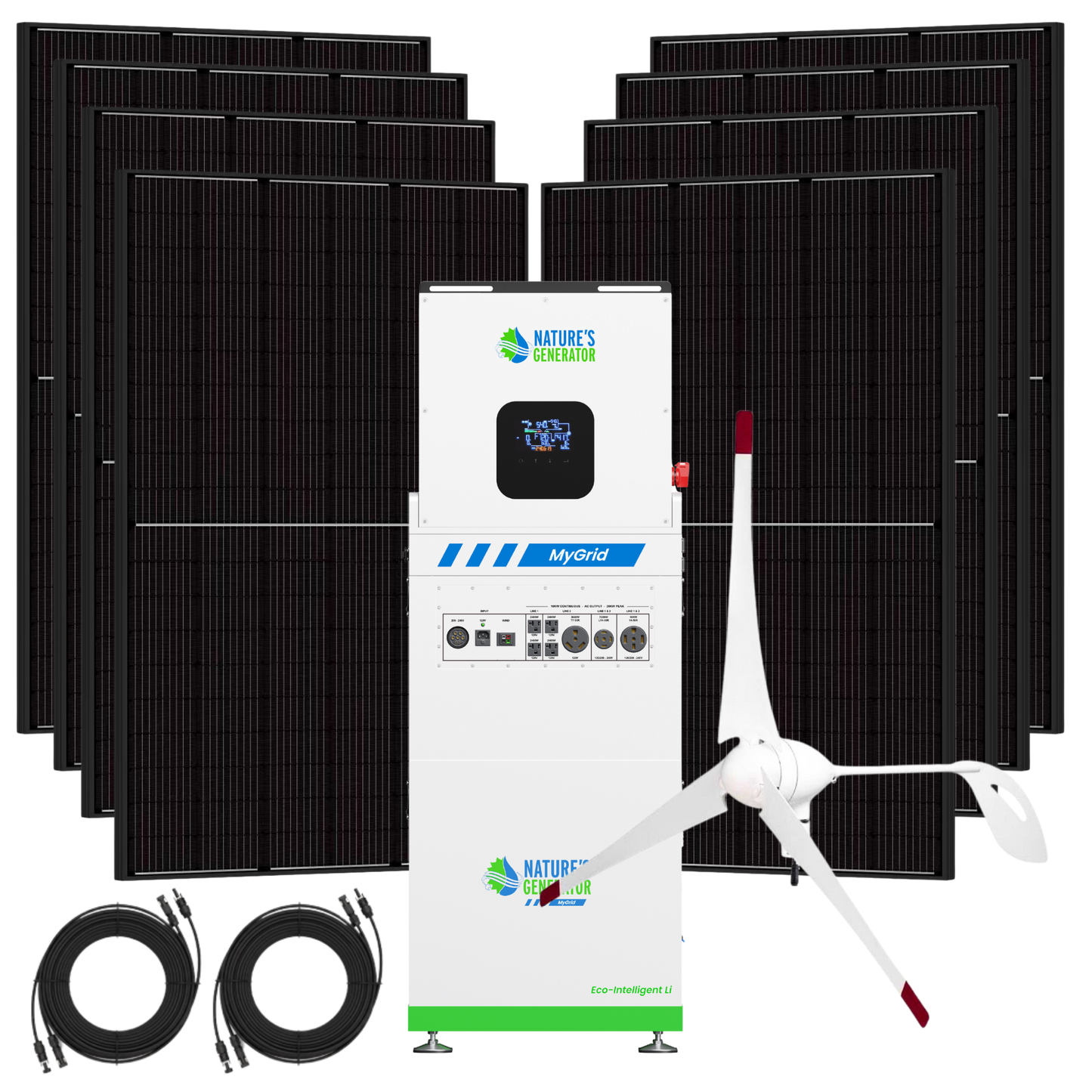 Nature's Generator  MyGrid 10K Solar and Wind Generator for Home - NGMGTNAUWA