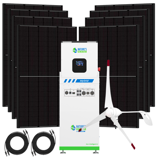 Nature's Generator  MyGrid 10K Solar and Wind Generator for Home - NGMGTNAUWA