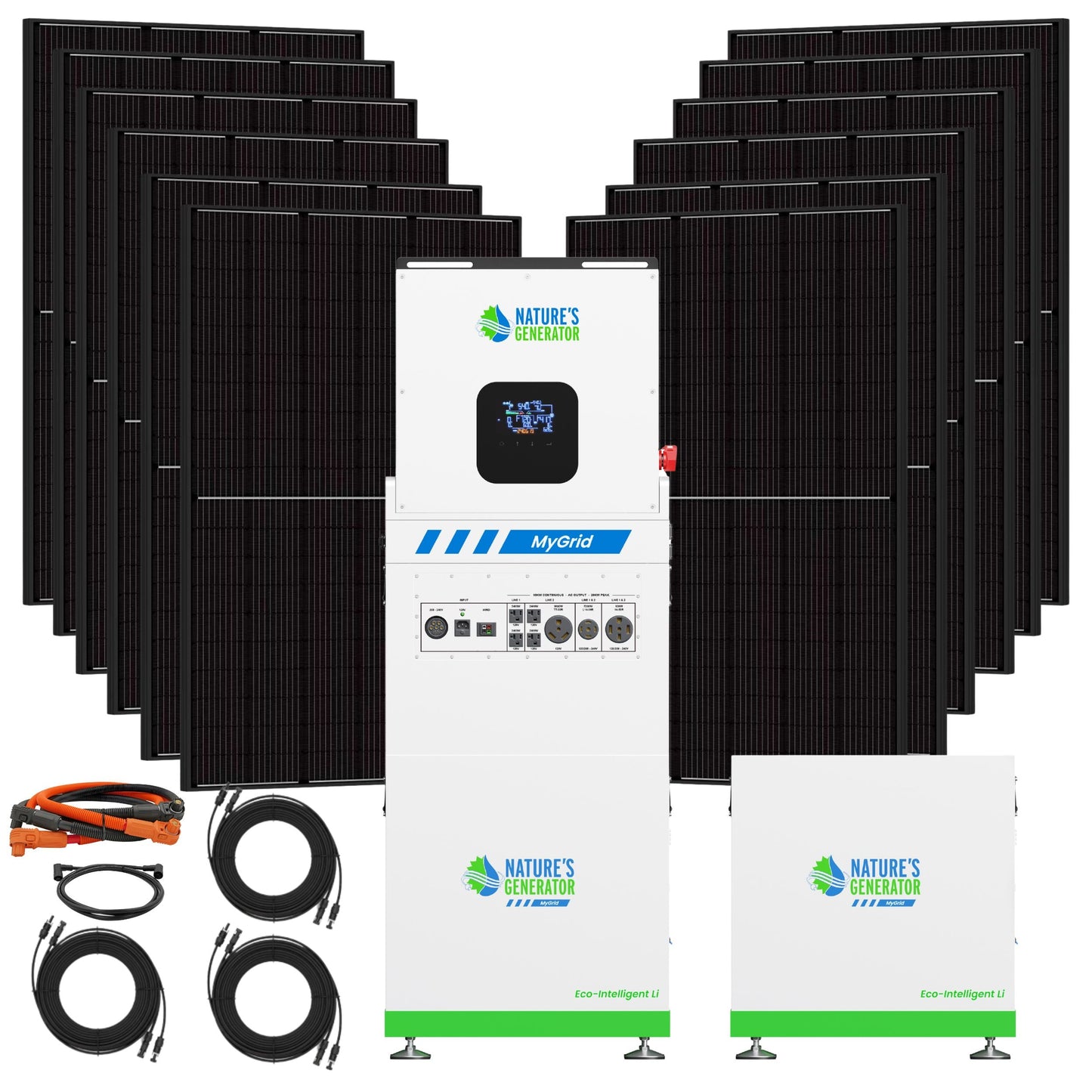 Nature's Generator  MyGrid 10K Solar Generator for Home - NGMGTNAUA