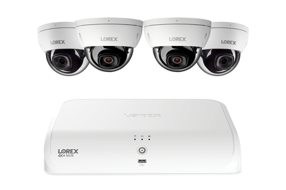 Lorex Fusion Series 4K 16 Channel (8 Wired + 8 Fusion Wi-Fi) 2TB Wired System with A4 Wired 2K IP Dome Cameras - N2K2-84BD-A4-2