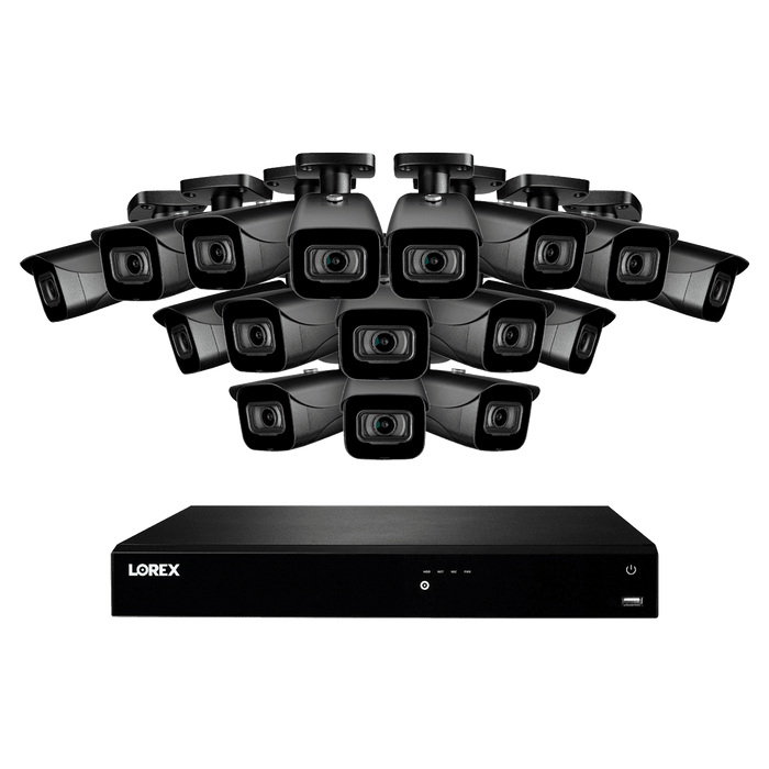 Lorex N4K3-1616BB 16-Channel NVR System with Sixteen 4K 8MP IP Cameras Security Surveillance System New