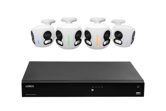 Lorex Classic Fusion Series 4K 16 Channel 6TB Wired NVR System with 4K IP Dual Lens Cameras - N4K6-164WBDL-2