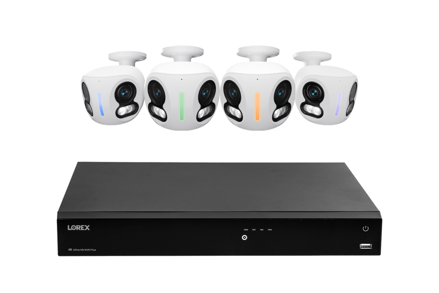 Lorex Classic Fusion Series 4K 16 Channel 4TB Wired NVR System with 4K IP Dual Lens Cameras - N4K4-164WBDL-2