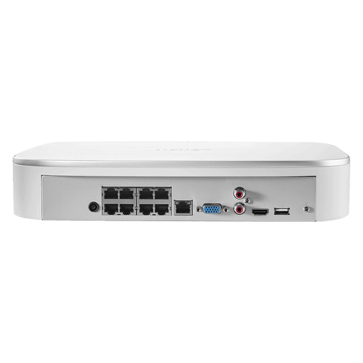 Lorex 8-Channel 4K Fusion NVR System with 4 Smart Deterrence 4K 8MP IP Cameras Security Surveillance System New N4K2SD-84WB