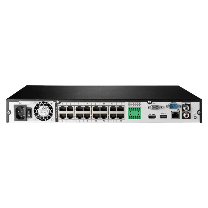 Lorex 16-Channel Fusion NVR System with Eight 4K 8MP IP Cameras Security Surveillance System New N4K3-168WB