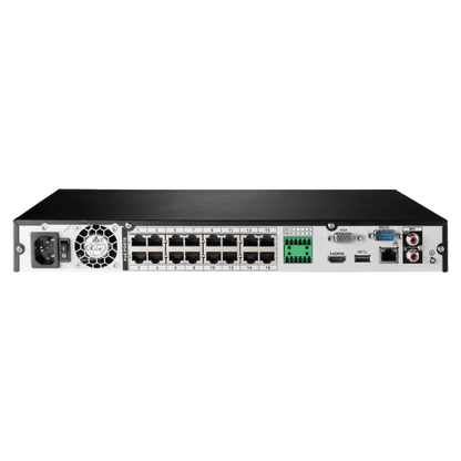 Lorex 16-Channel Fusion NVR System with Sixteen 4K 8MP IP Cameras Security Surveillance System New N4K3-1616WB