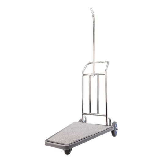 Hospitality 1 Source NCLCBS Nestable Compact Luggage Carrier — Brushed Stainless Steel - KDNLC