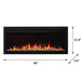 Napoleon Fireplaces PurView 50-Inch Wide Wall Mounted or Built-In Electric Fireplace-NEFL50HI