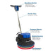 Powr-Flite Millennium Edition, Floor Machine, Low Speed, 20", 110lbs, 175 RPMs, 1.5HP, 50' Cord