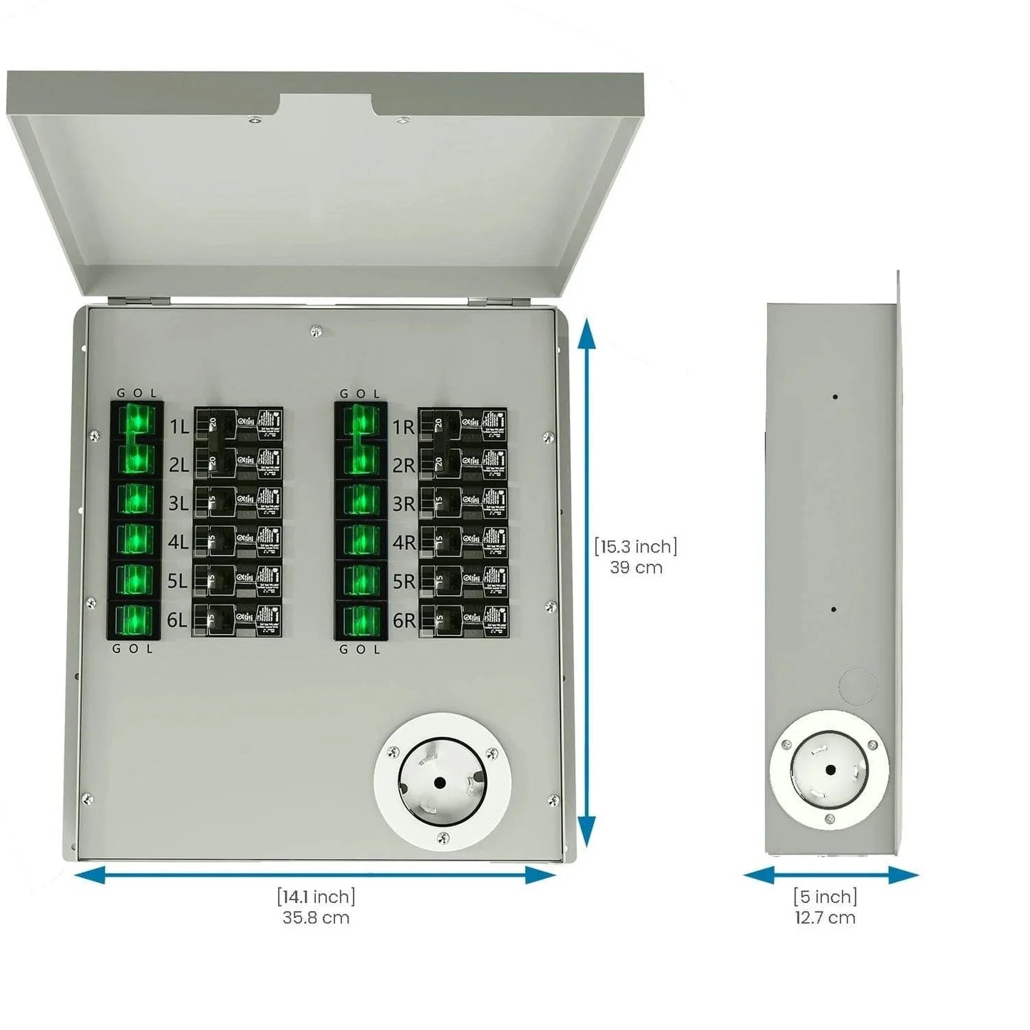 Nature's Generator  - Nature's Generator 120/240V 50A 12-Circuit Non-Automatic Transfer Switch - NGPHPTK3-R