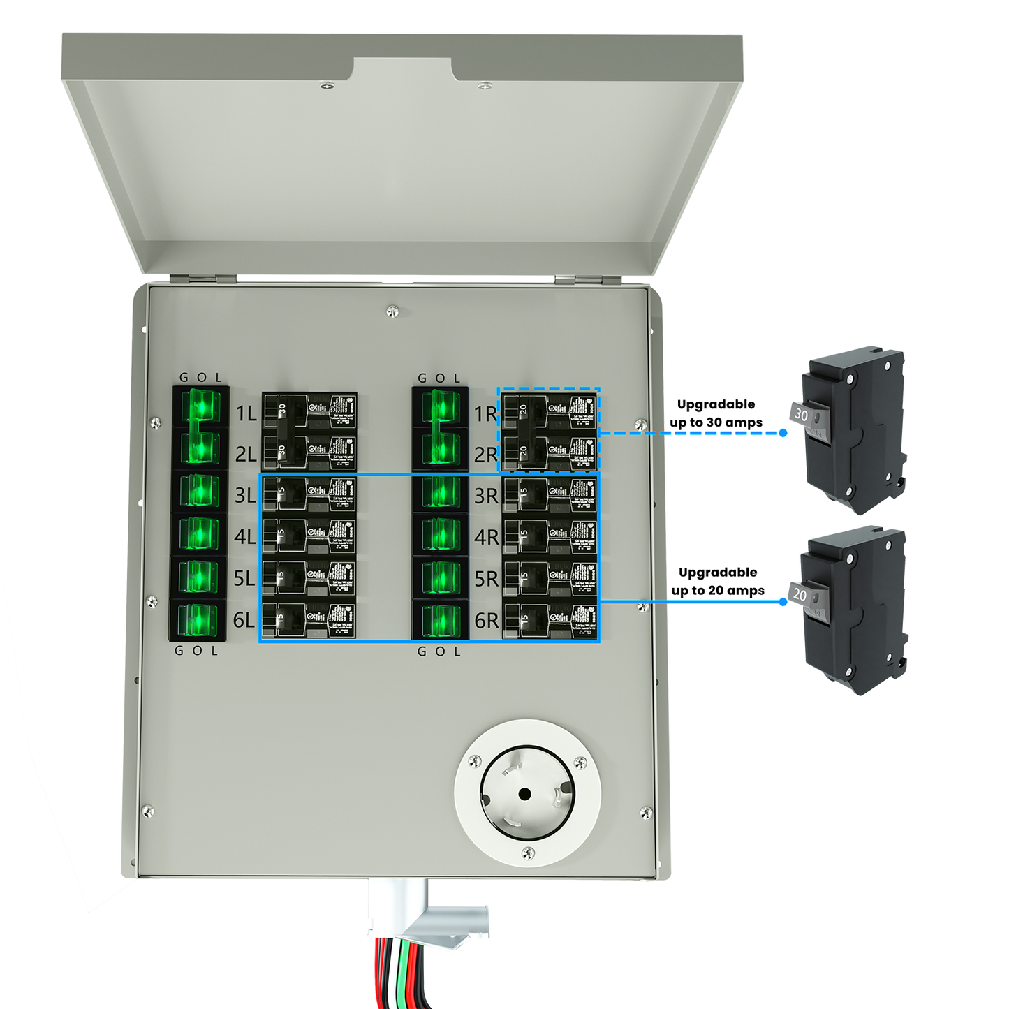 Nature's Generator  Gen 2 Solar Generator and Transfer Switch - NGPHAUP