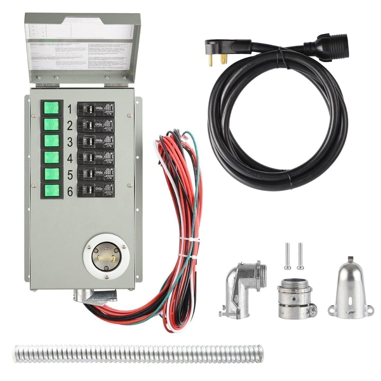 Nature's Generator Lithium 3600 Solar Generator and Transfer Switch - NGL36AUP