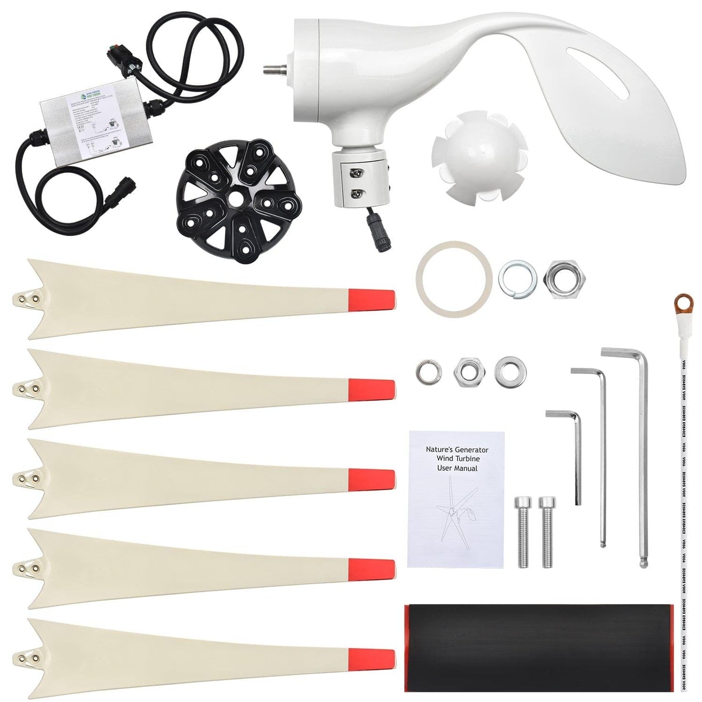 Nature's Generator Lithium 6000 with Solar Panels and Wind Turbine - NGLSXAUPW