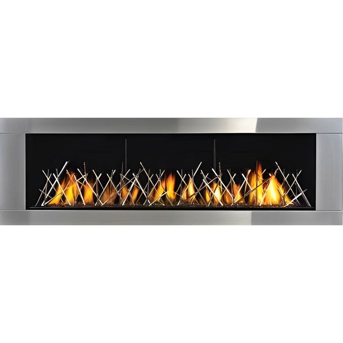 Nickel Plated Designer Fire Art Stixs for Gas Fireplaces, Napoleon, LDNS