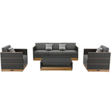 Higold Nutt Seating Set - Nero - HGA-3261S