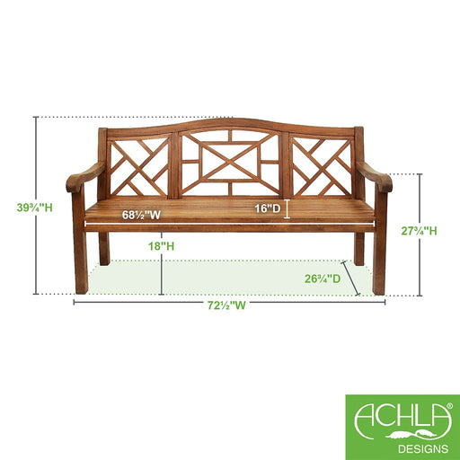 Achla Designs Carlton Bench - OFB-19N-P