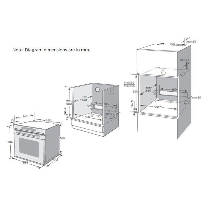 Kleenmaid OMF6041X 60cm Multifunction Oven