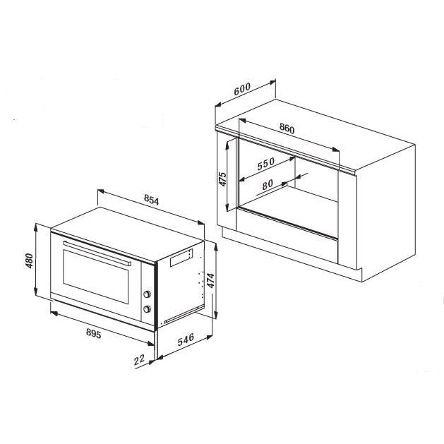 Kleenmaid OMF9411 90cm Multifunction Oven